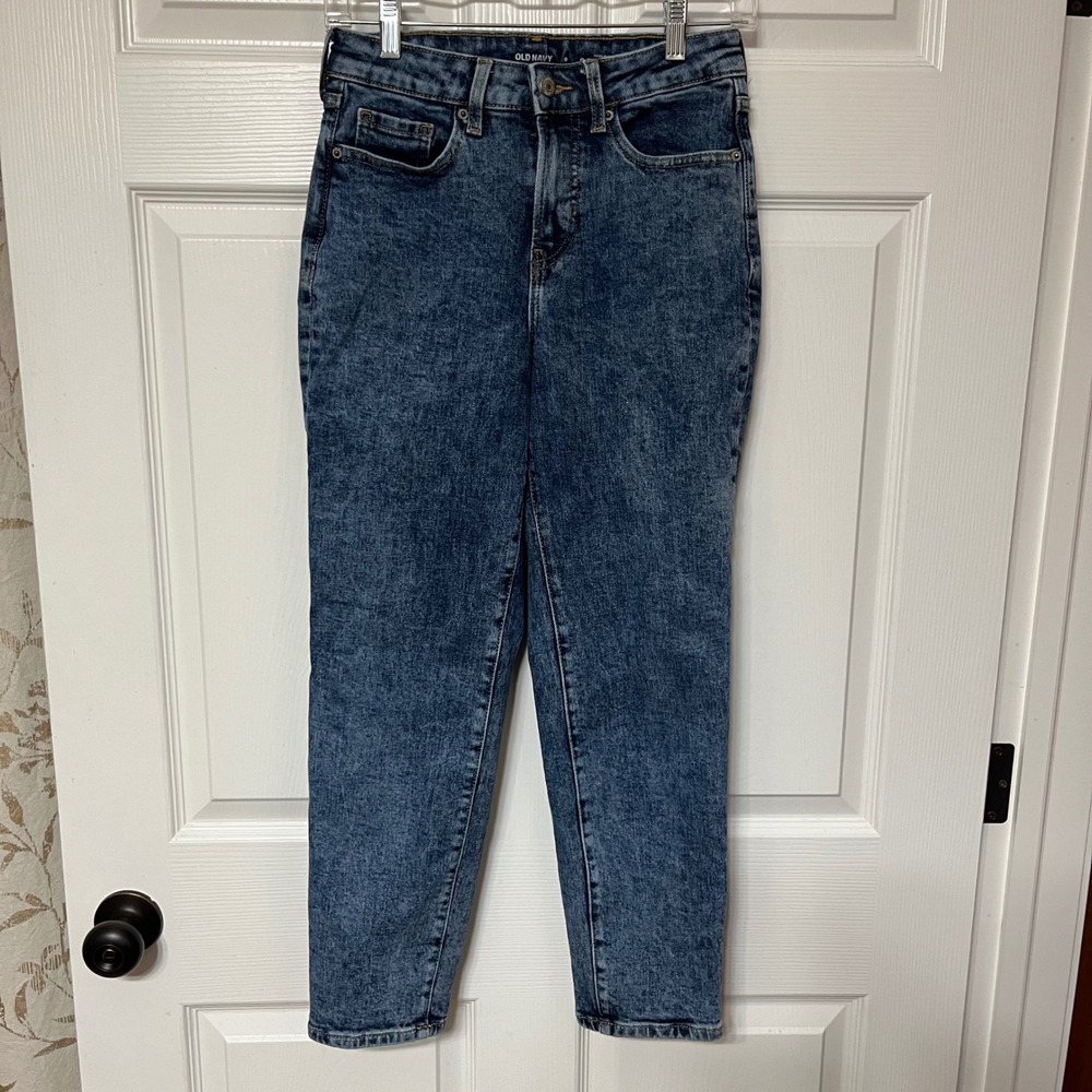 OLD NAVY High Rise OG Straight Acid Wash Jeans‎ Size 0